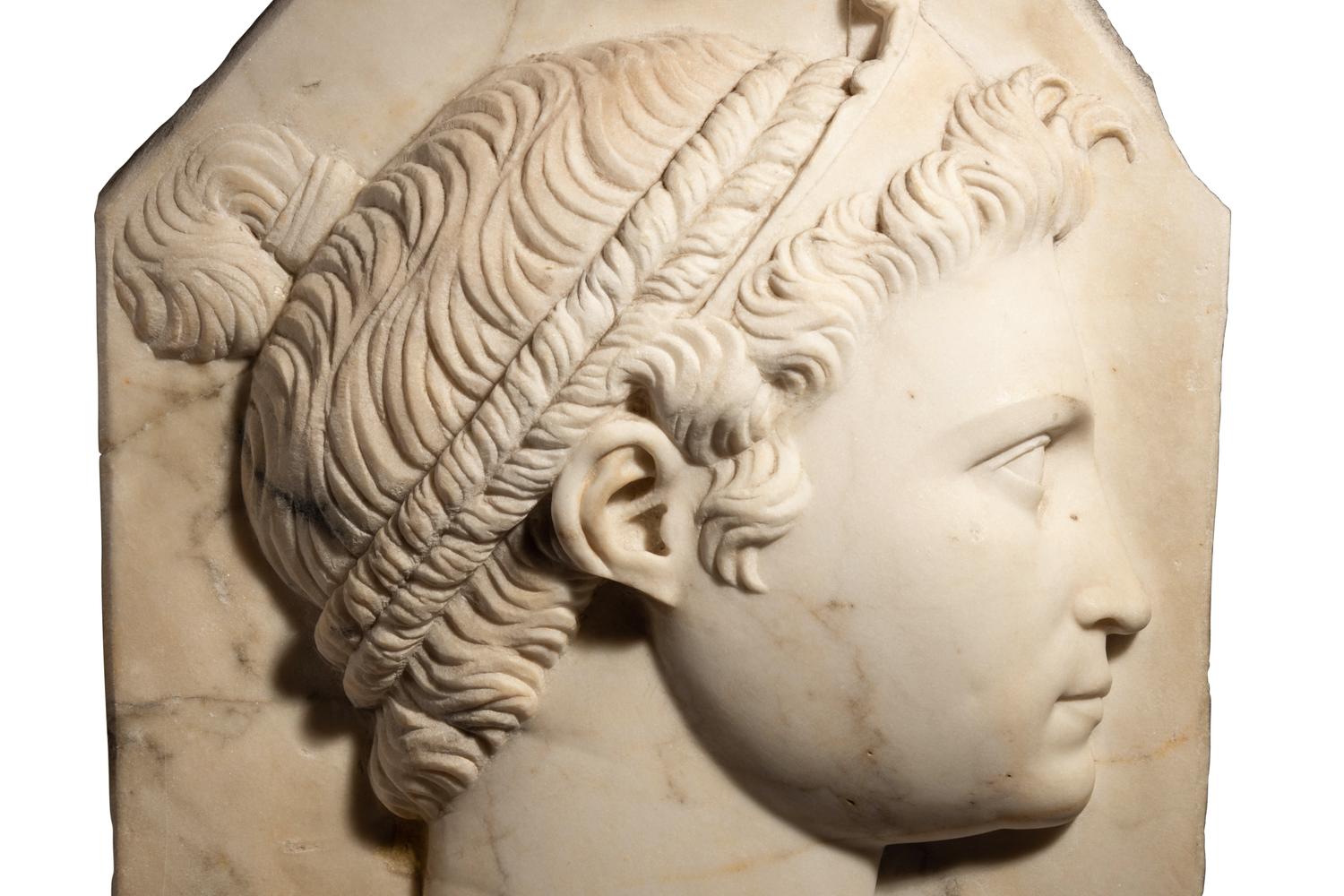 A North Italian Marble Portrait Relief