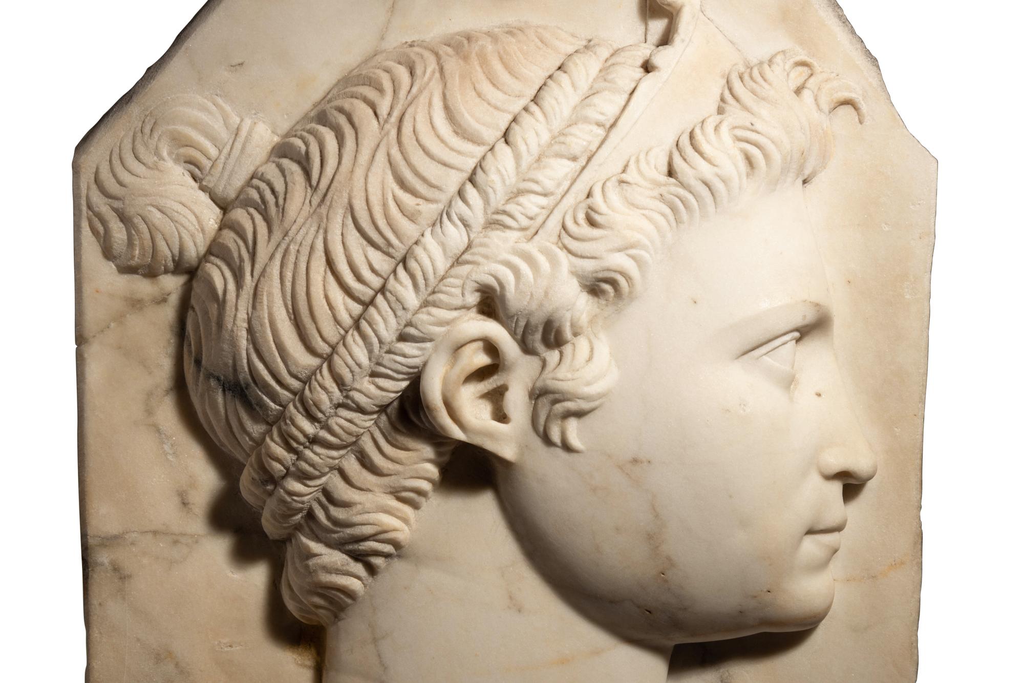 A North Italian Marble Portrait Relief