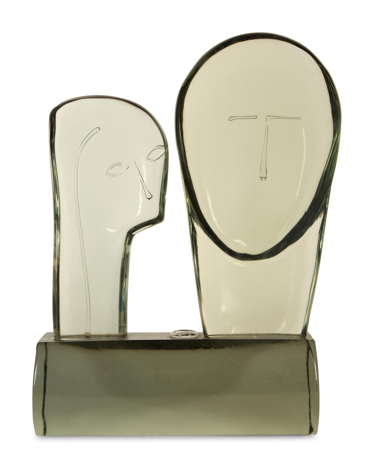 Figural Sculpture (Two Heads)
