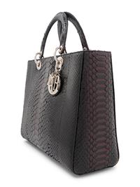 Christian Dior Black Python Medium Lady Dior Bag, 2011
