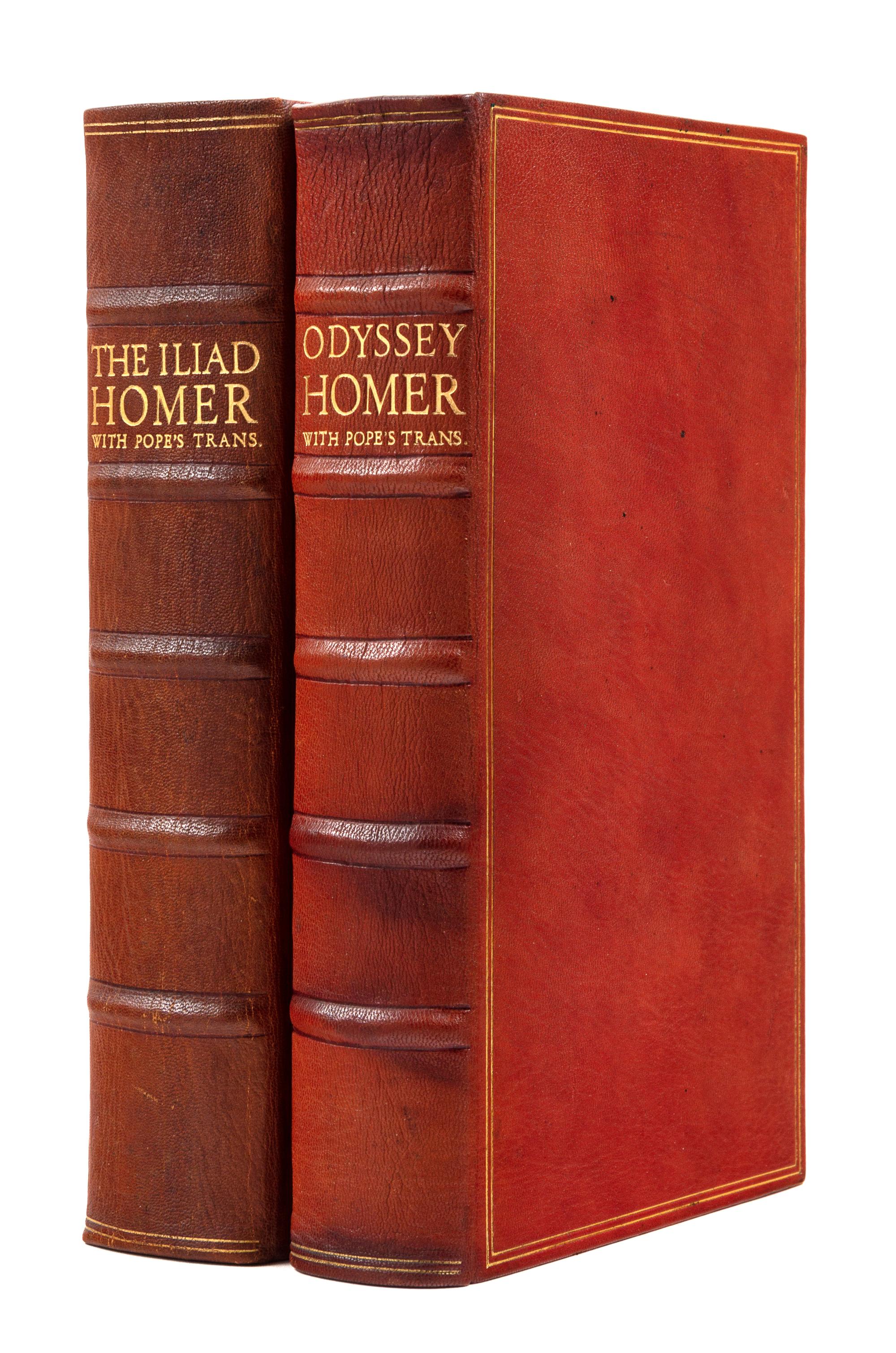 [NONESUCH PRESS]. HOMER. POPE, Alexander (1688-1744), translator. The Iliad. -The Odyssey. Holland: Joh. Enschede en Zonen, Haarlem for The Nonesuch Press, 1931.
