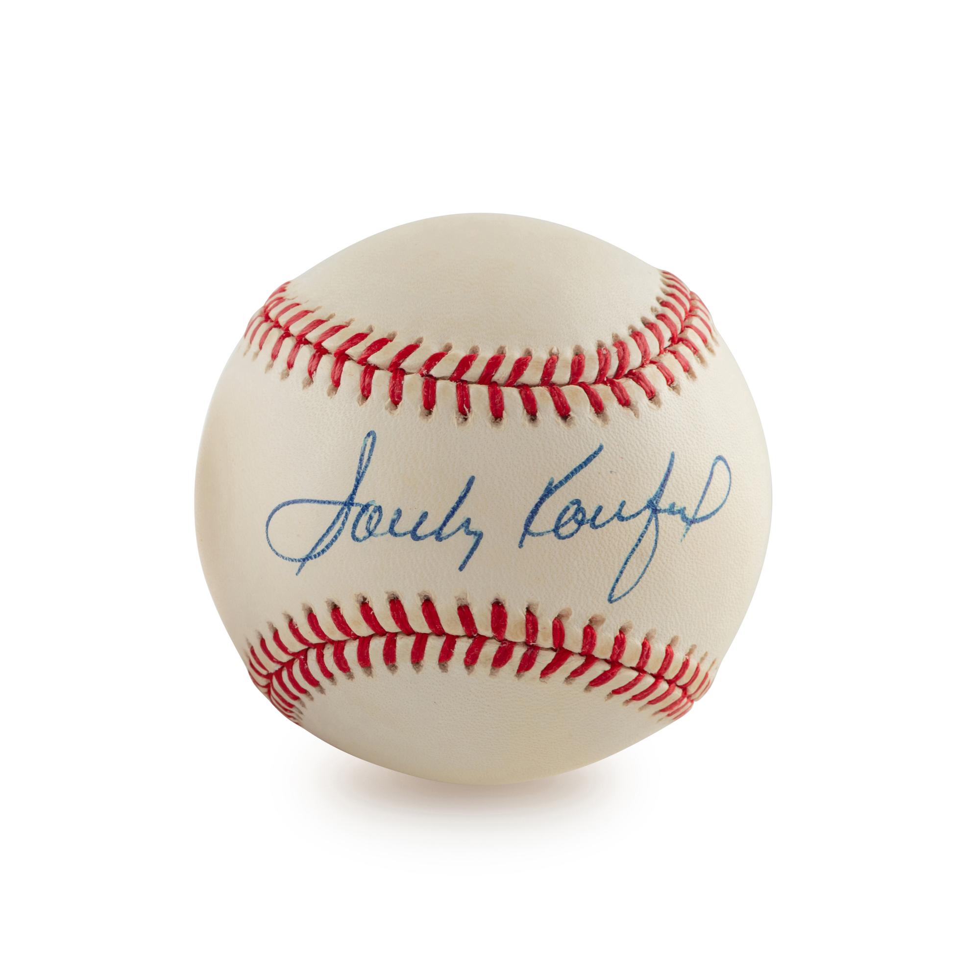 A Sandy Koufax Single Signed Autograph Baseball (Beckett Authentication Services)