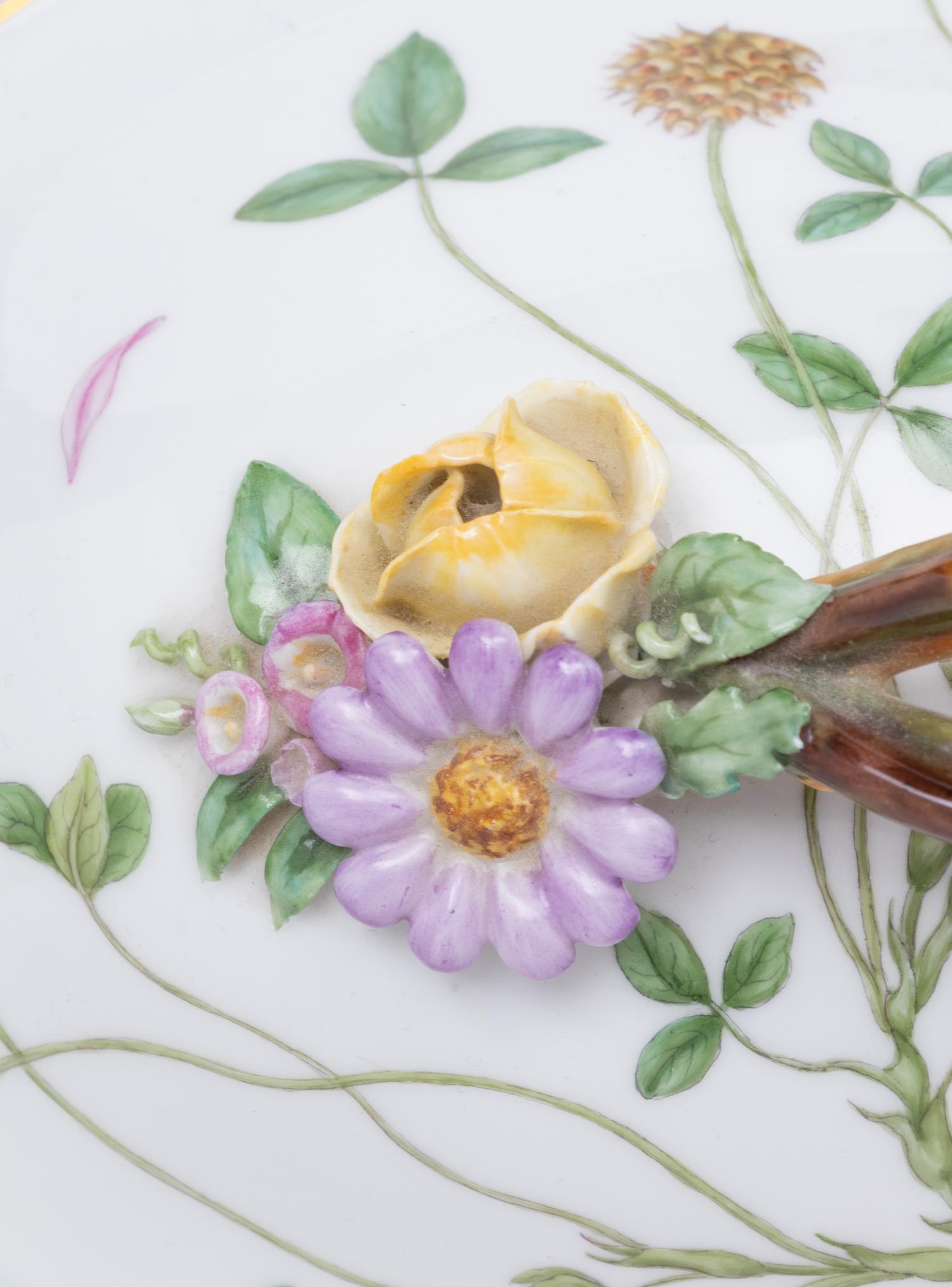 A Royal Copenhagen Flora Danica Porcelain Covered Tureen and Platter