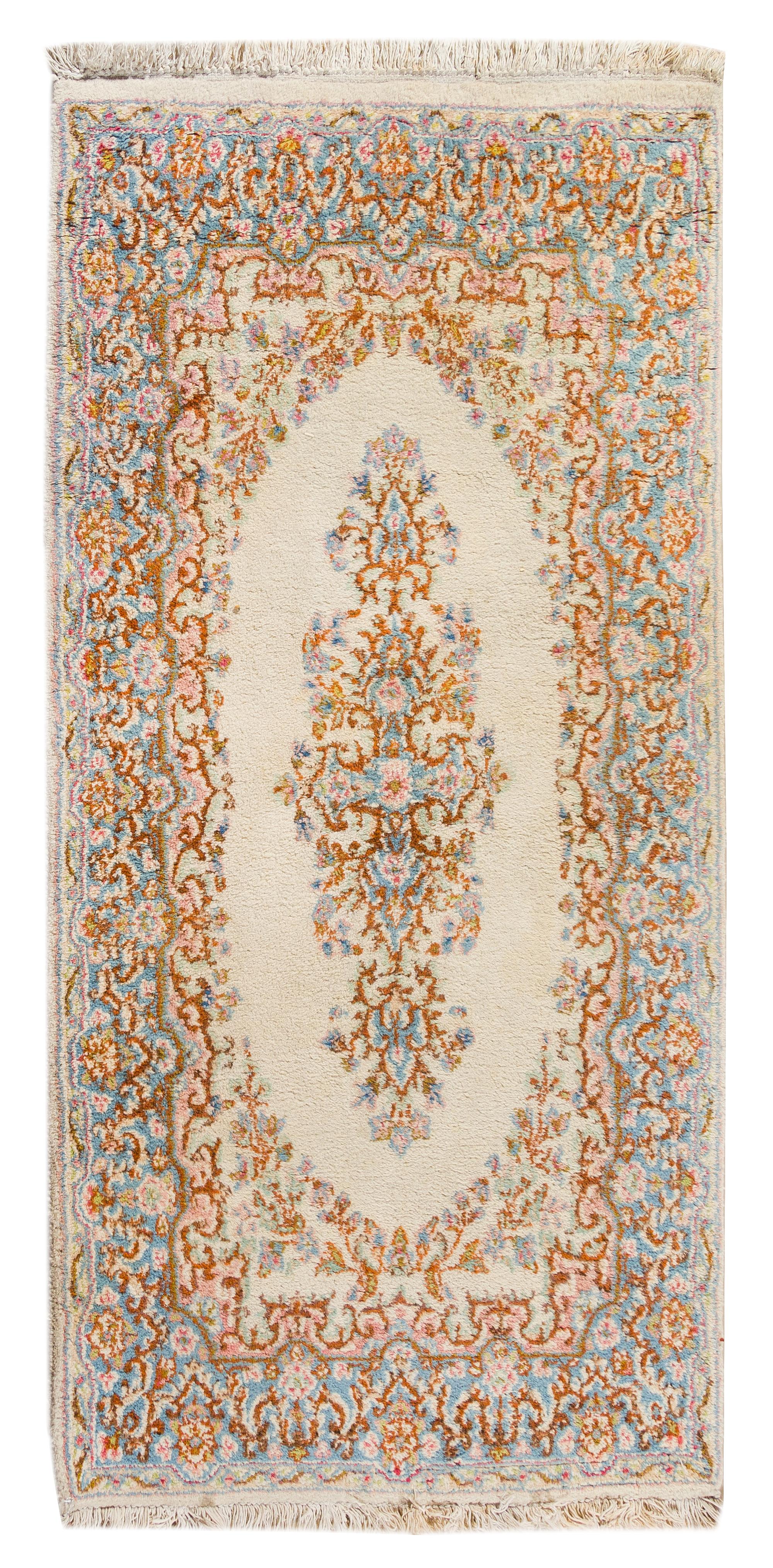 A Kirman Wool Rug 5 feet 10 inches x 2 feet 11 inches. — MID 20TH CENTURY