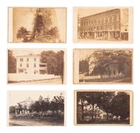 [EARLY PHOTOGRAPHY]. 12 CDVs of Civil War-era businesses and residences, incl. photography studio.