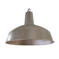 A Set of Six Industrial Aluminum Lighting Fixtures 17.5" W x 17.5" D x 14" H — France, Circa 1960