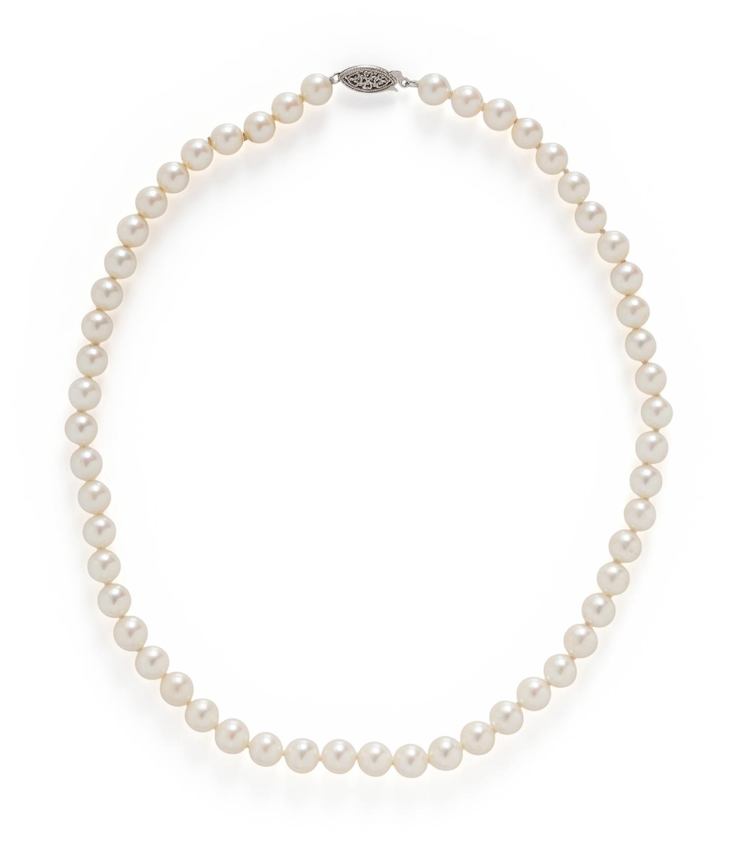 TWO CULTURED PEARL NECKLACES