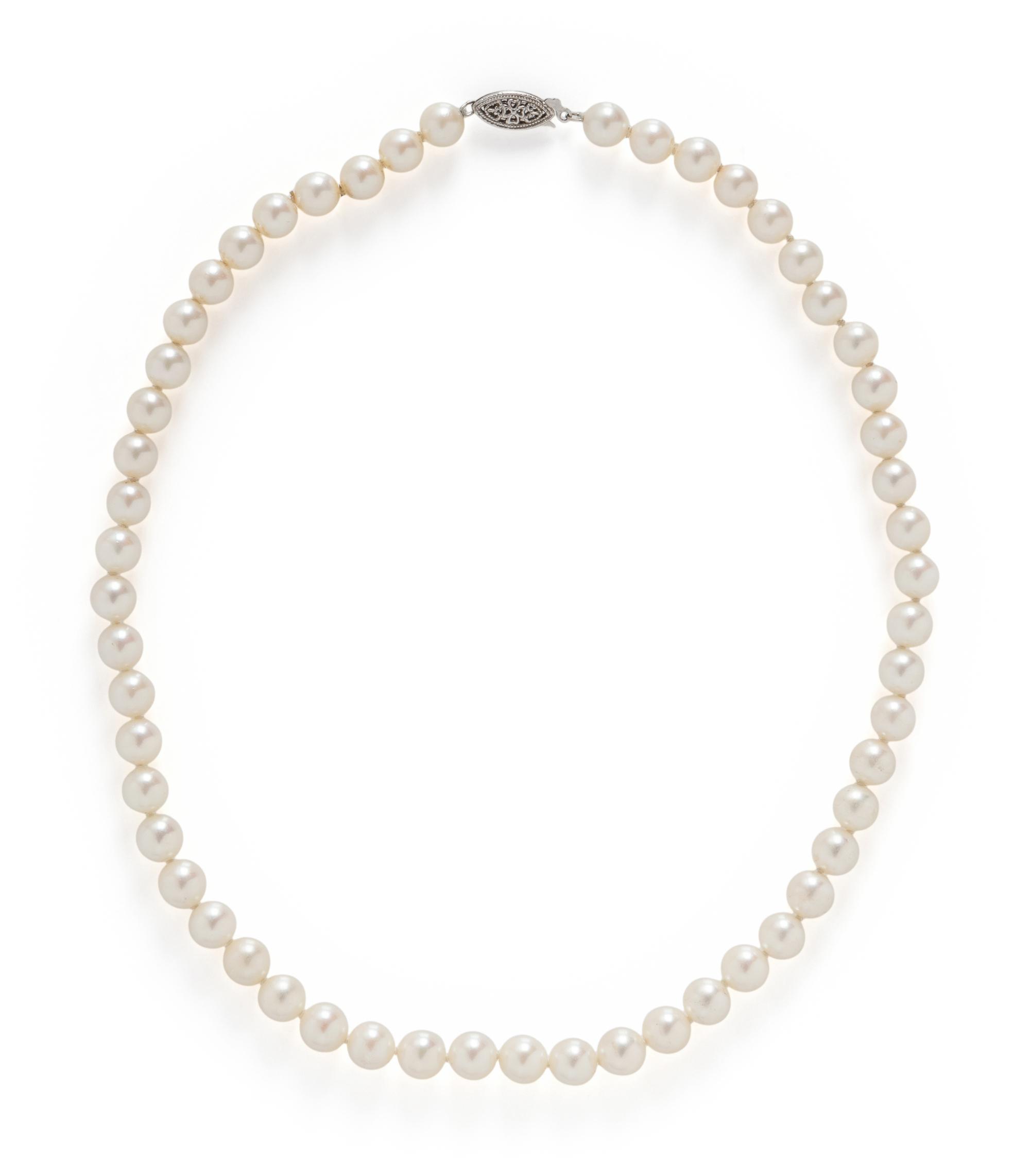 TWO CULTURED PEARL NECKLACES