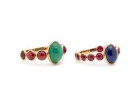 COLLECTION OF GEMSTONE RINGS