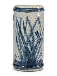 An 'Old Sleepy Eye' Molded Stoneware Vase