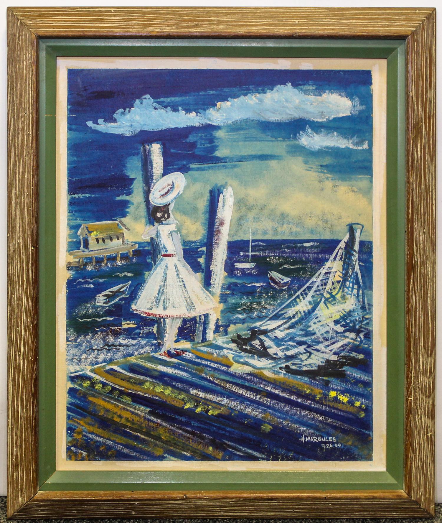 De Hirsch Margules, (American, 1899–1965), Girl by the Sea