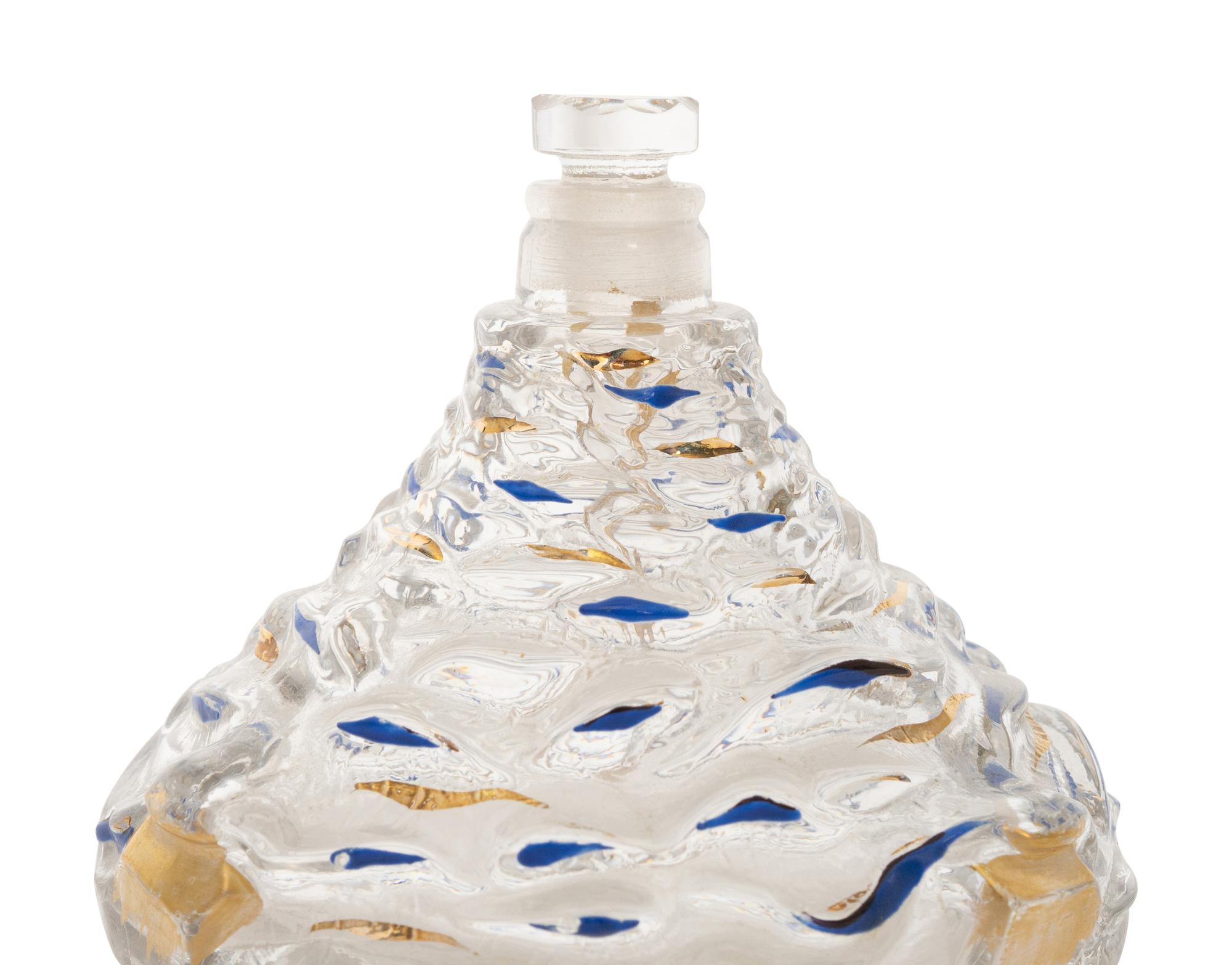 A Pair of Baccarat Salvador Dali for Schiaparelli Le Roi Soleil Perfume Bottles