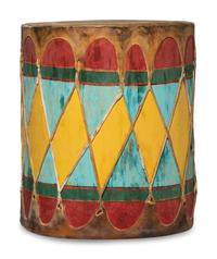 Pueblo Painted Drum