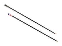 Two Continental Ebony-Shafted Lady's Walking Sticks