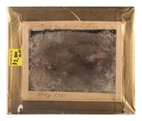 [EARLY PHOTOGRAPHY]. Half plate outdoor daguerreotype of an Italianate house.