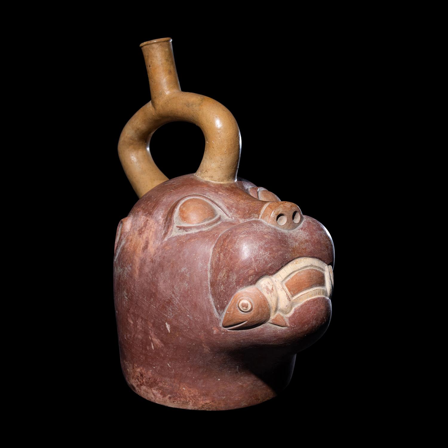 A Moche Sea Lion Effigy Vessel