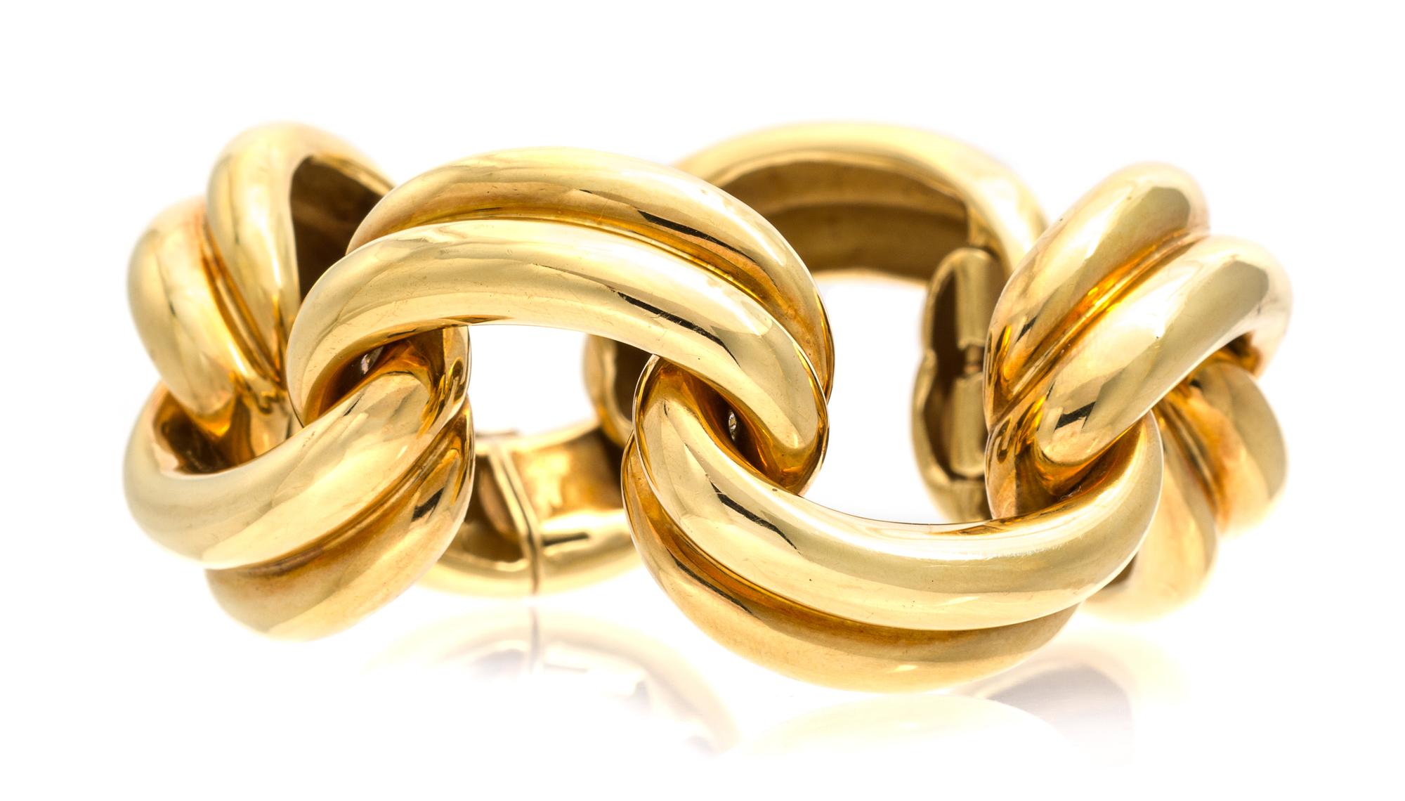 An 18 Karat Yellow Gold Bracelet, 96.90 dwts.