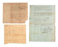 [NORTHWEST TERRITORY]. A group of 3 documents related to legal proceedings in the Northwest Territory, comprising: