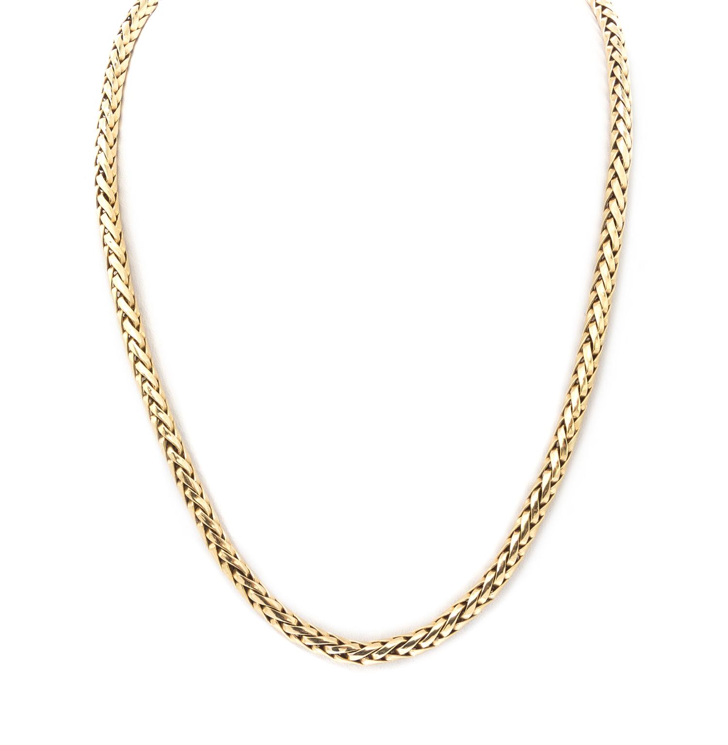 A 14 Karat Yellow Gold Chain, 31.00 dwts.