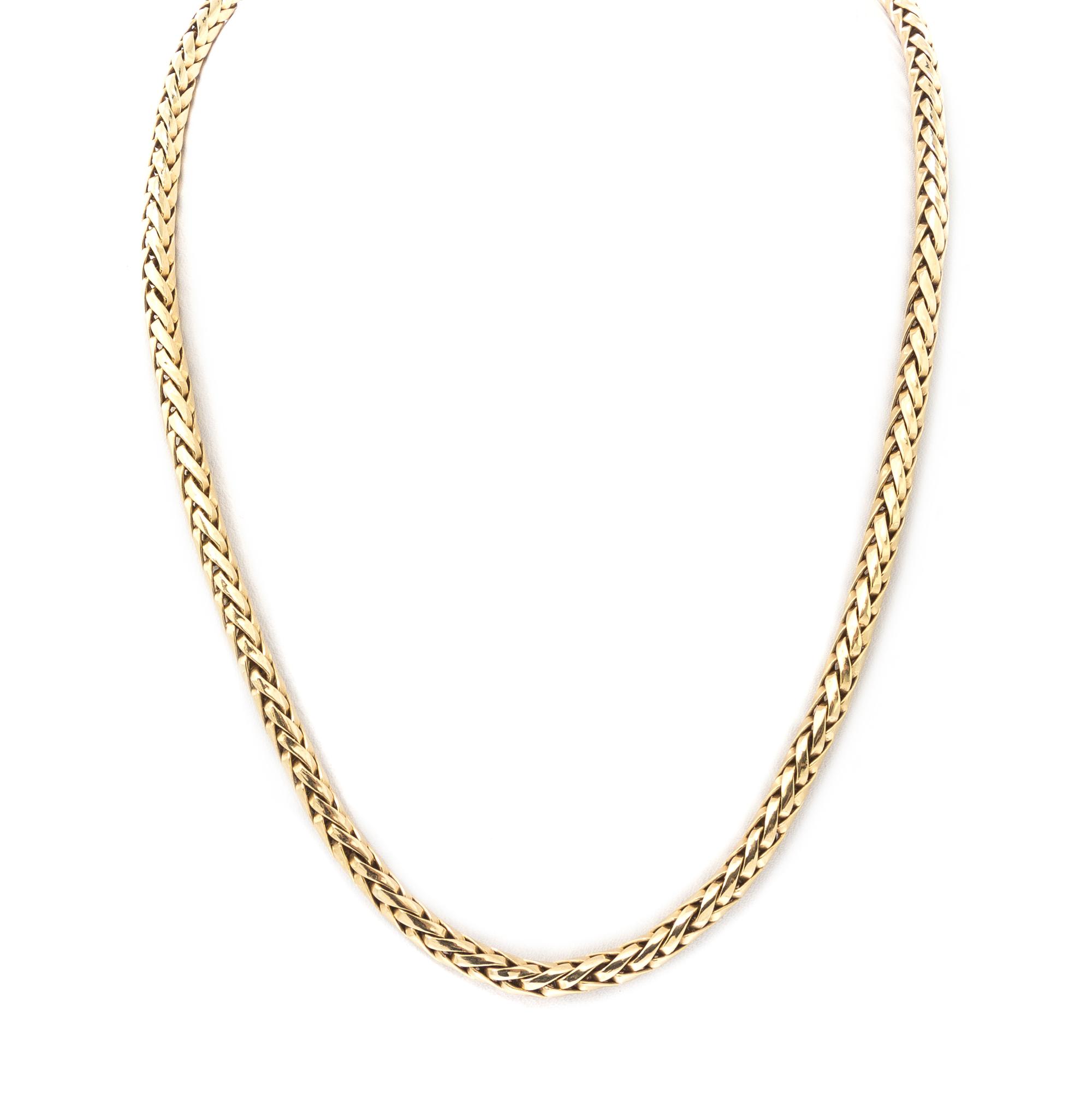 A 14 Karat Yellow Gold Chain, 31.00 dwts.