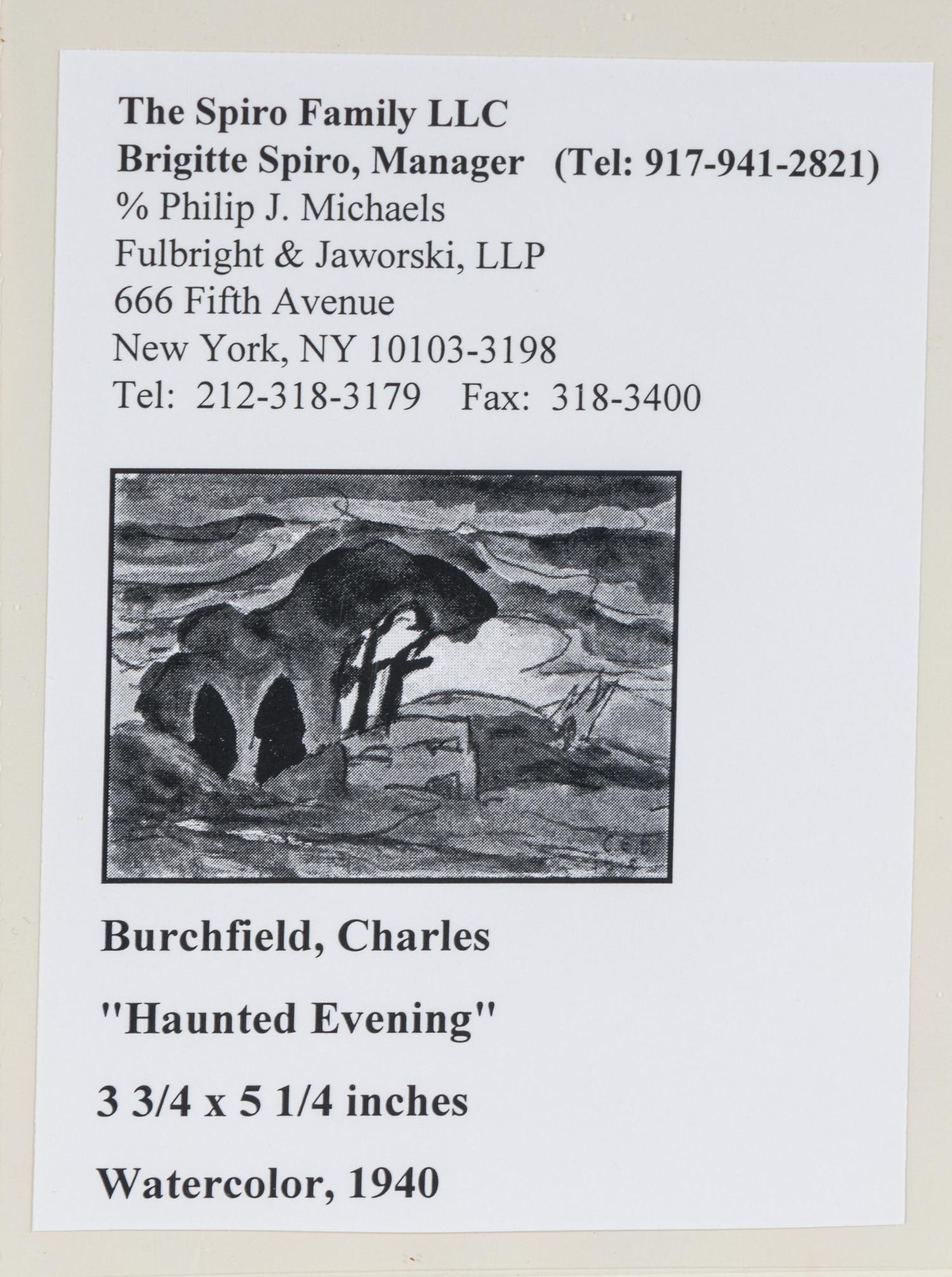 Haunted Evening , 1919