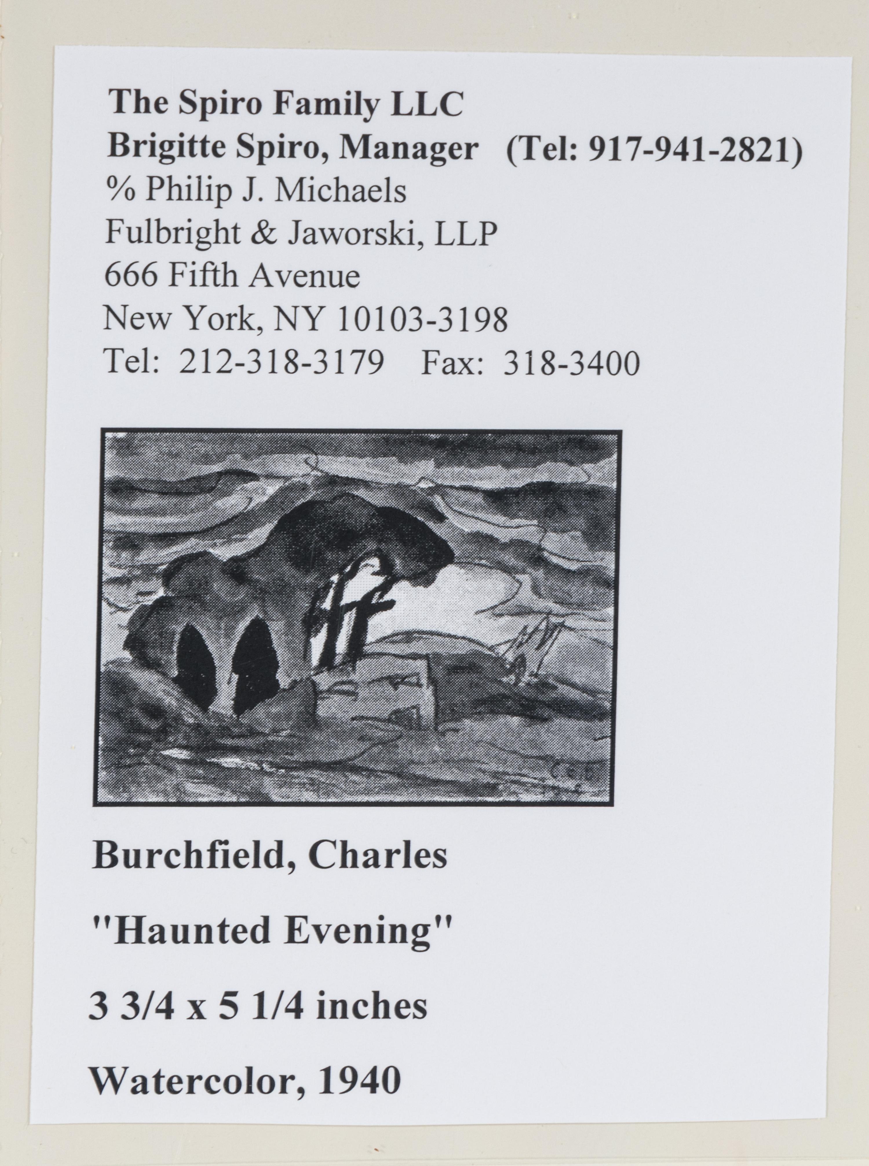 Haunted Evening , 1919