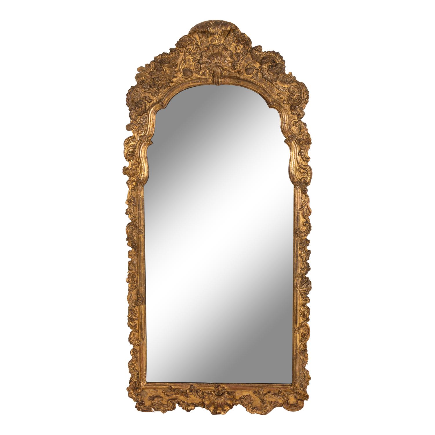 A Continental Giltwood Mirror
