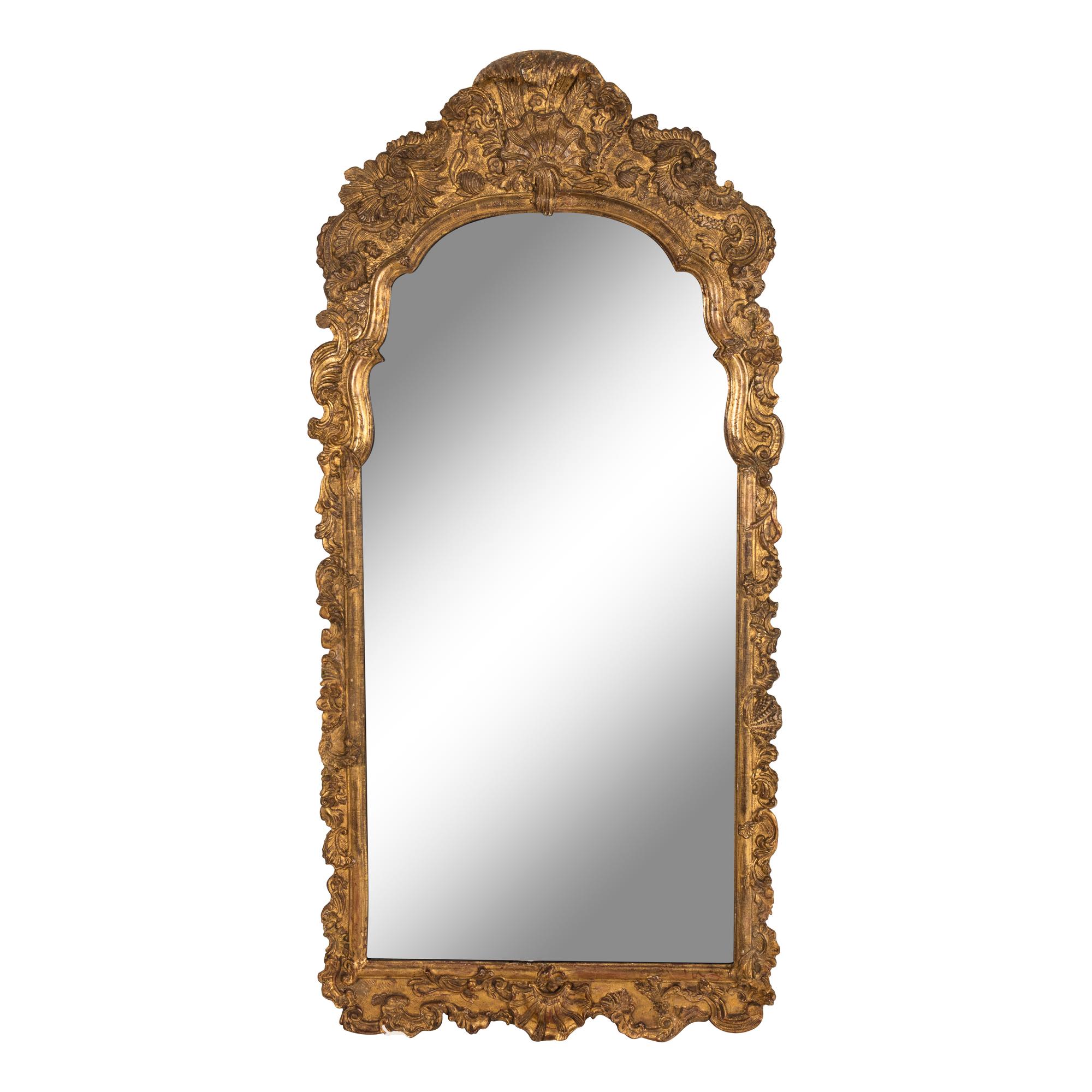 A Continental Giltwood Mirror