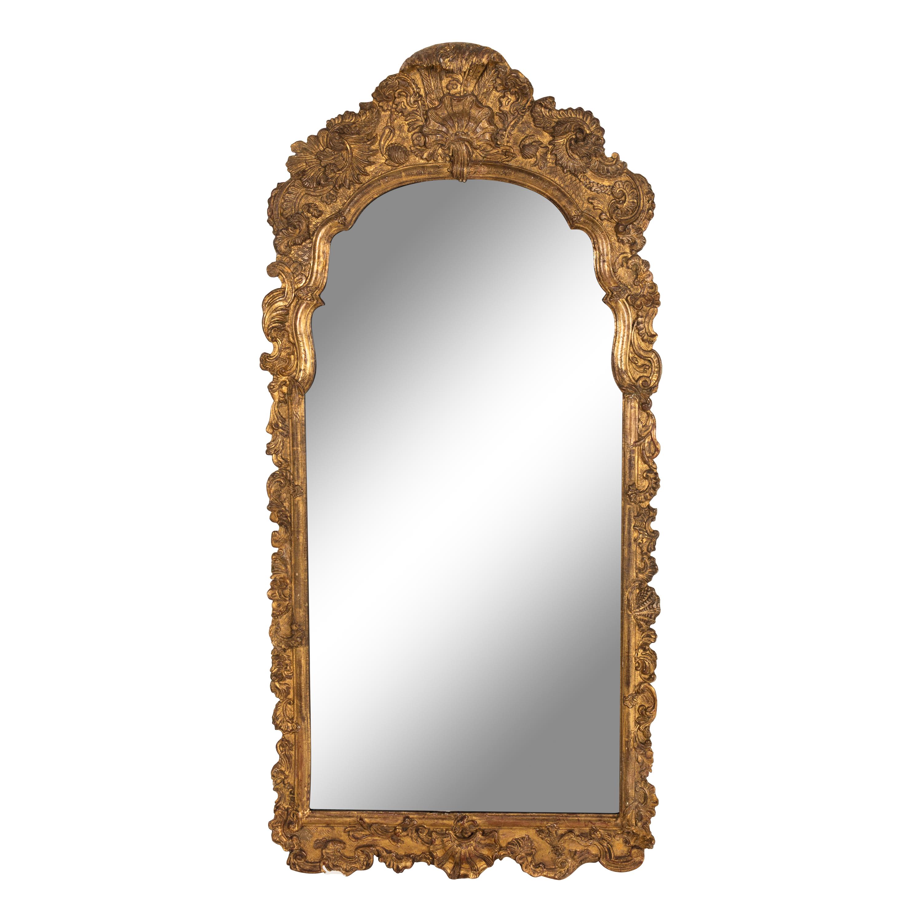 A Continental Giltwood Mirror