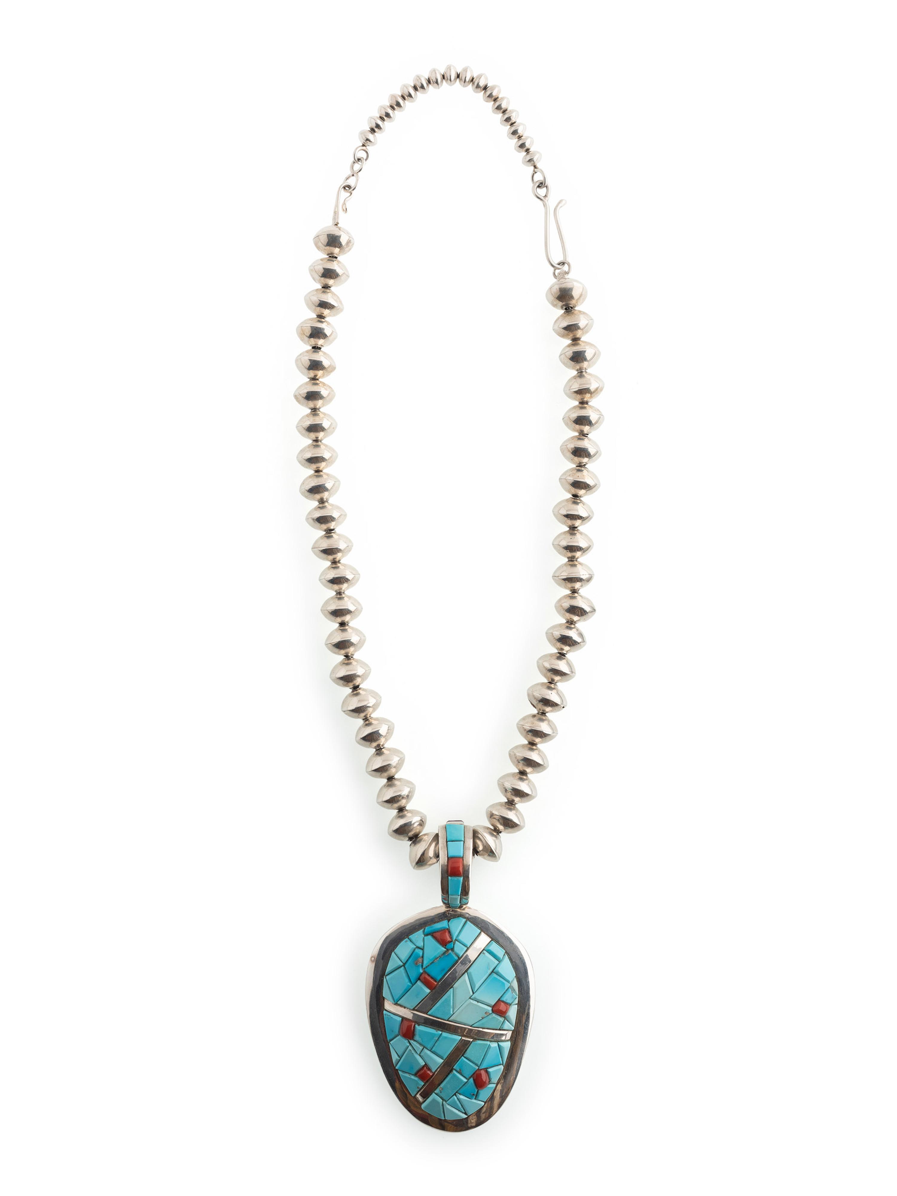 Sterling Silver Necklace, with Reversible Pendant