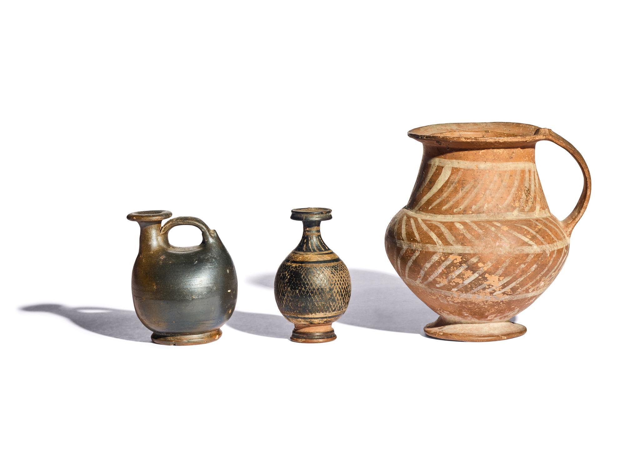 Three South Italian Terracotta Vessels