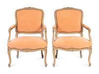A Pair of Louis XV Style Fauteuils — 20TH CENTURY