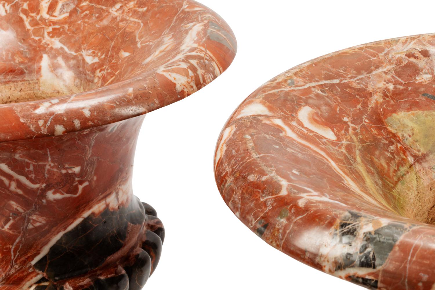 A Pair of Italian Marble Urns