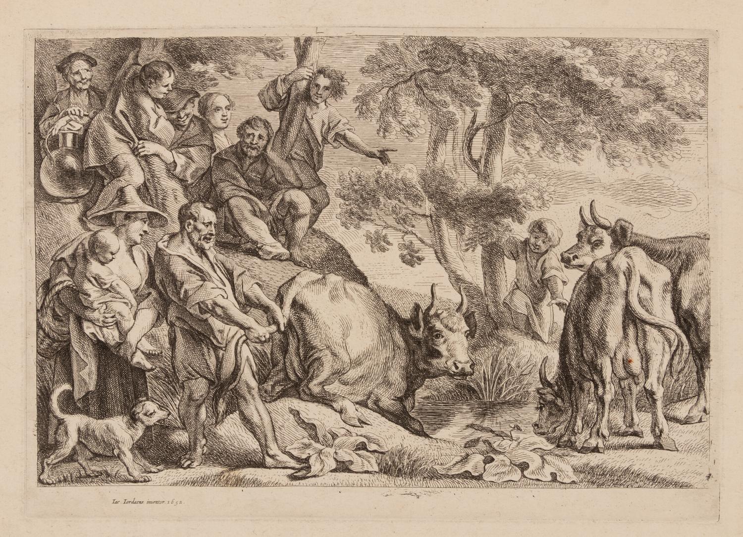 Five Continental Engravings on Paper