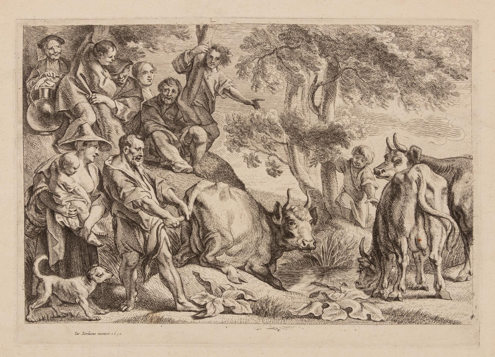 Five Continental Engravings on Paper