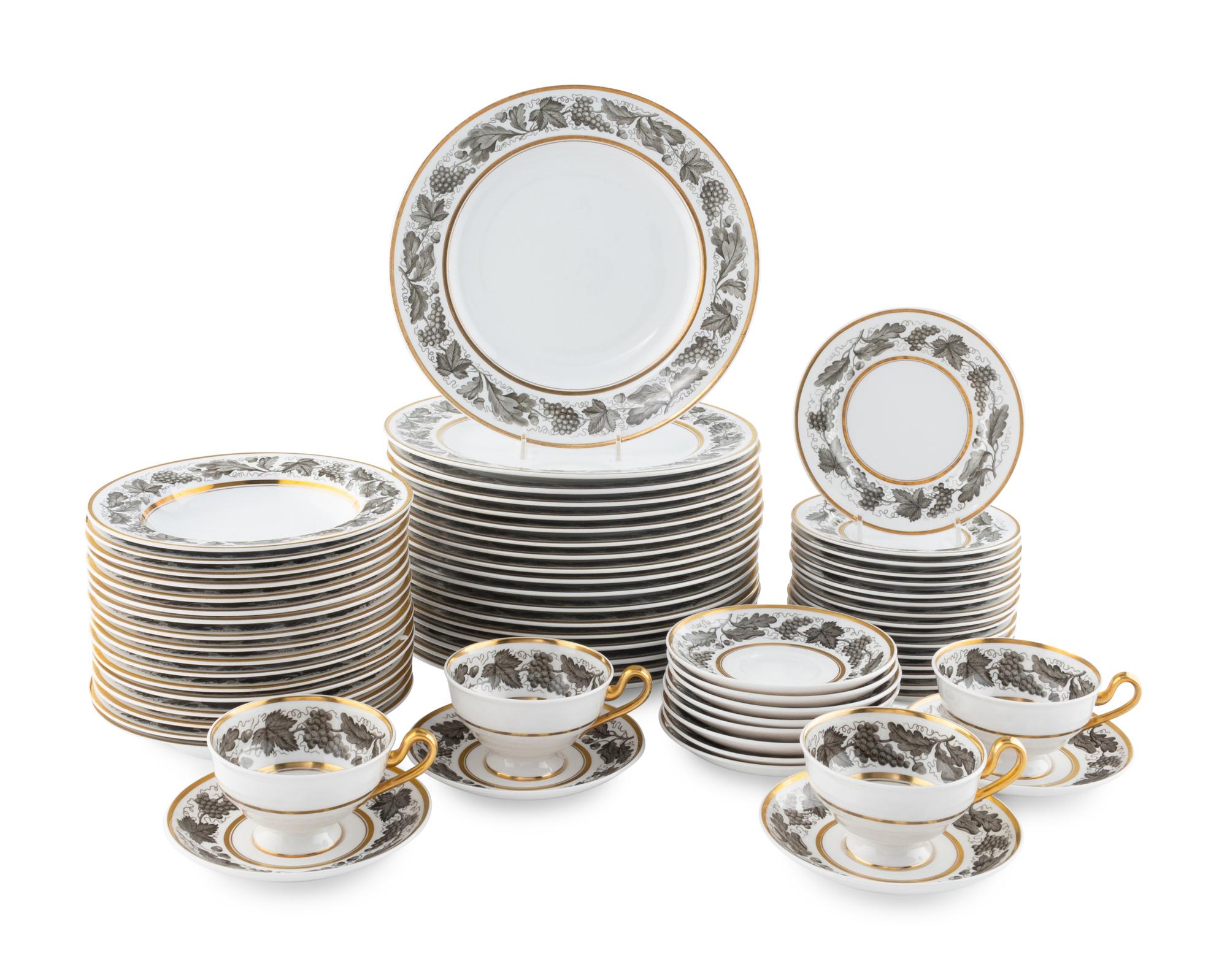 A Spode Porcelain Dinner Service