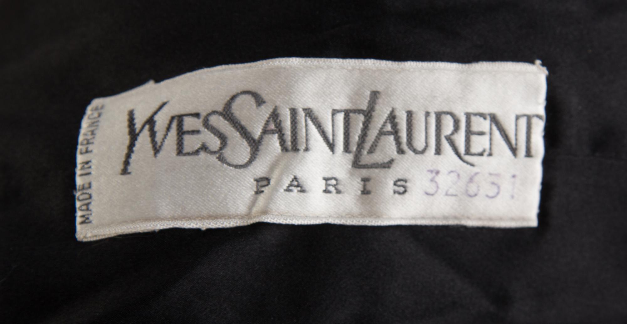 An Yves Saint Laurent Haute Couture Black Sequin Cardigan, No size.