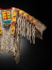 Sioux Quilled and Beaded Hide Shirt