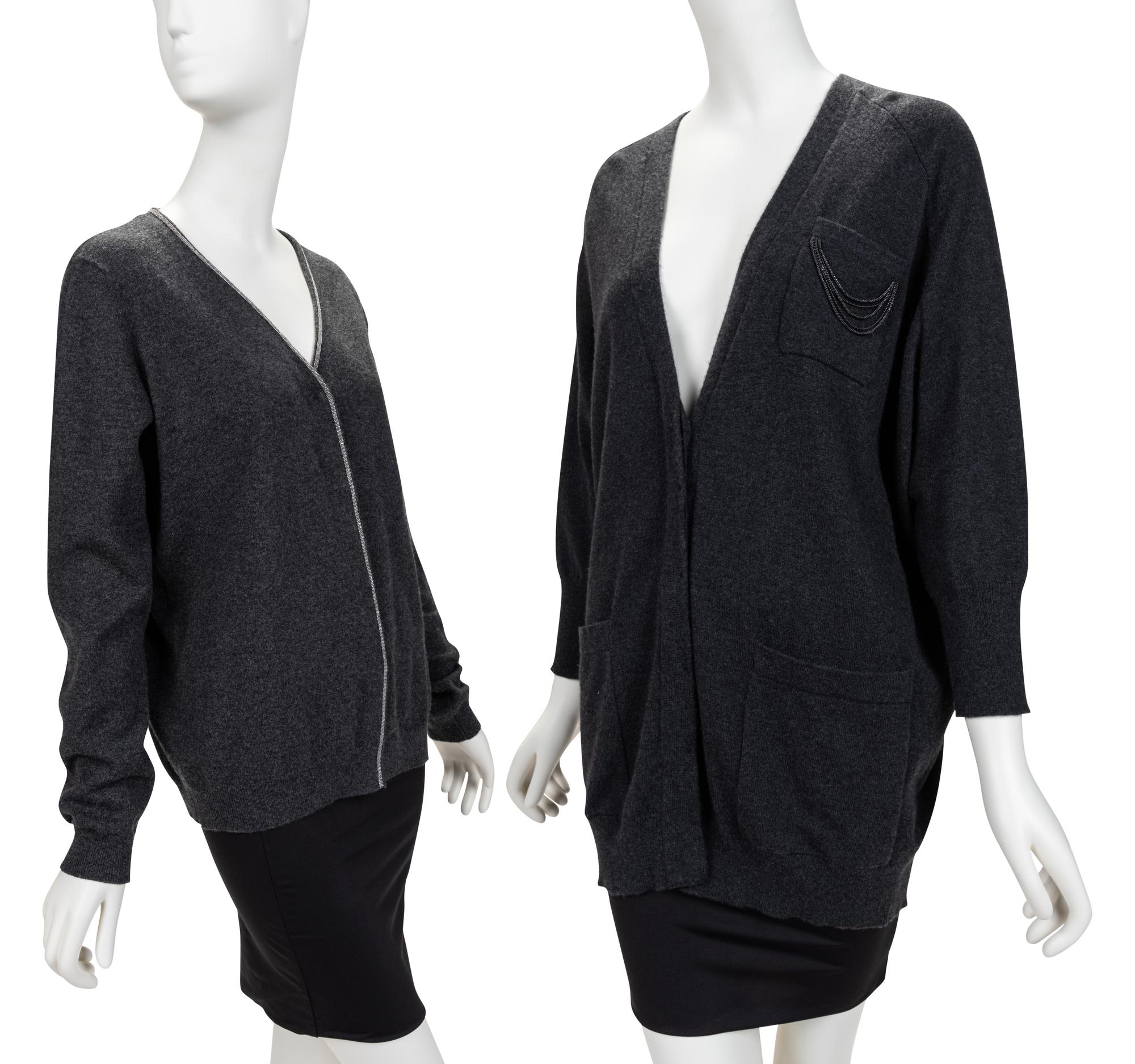 Two Brunello Cucinelli Cashmere Knit Tops, 2020s