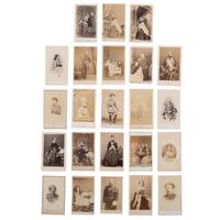 [Early Photography] Group of 190 Carte de Visites and Cabinet Cards of European Subjects, incl. Royalty.