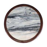 A Chinese Marble-Inset Hardwood Table