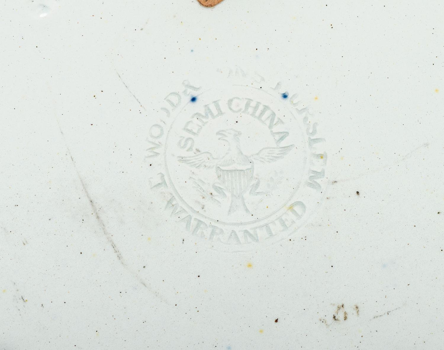 Five Historic Blue Staffordshire Plates