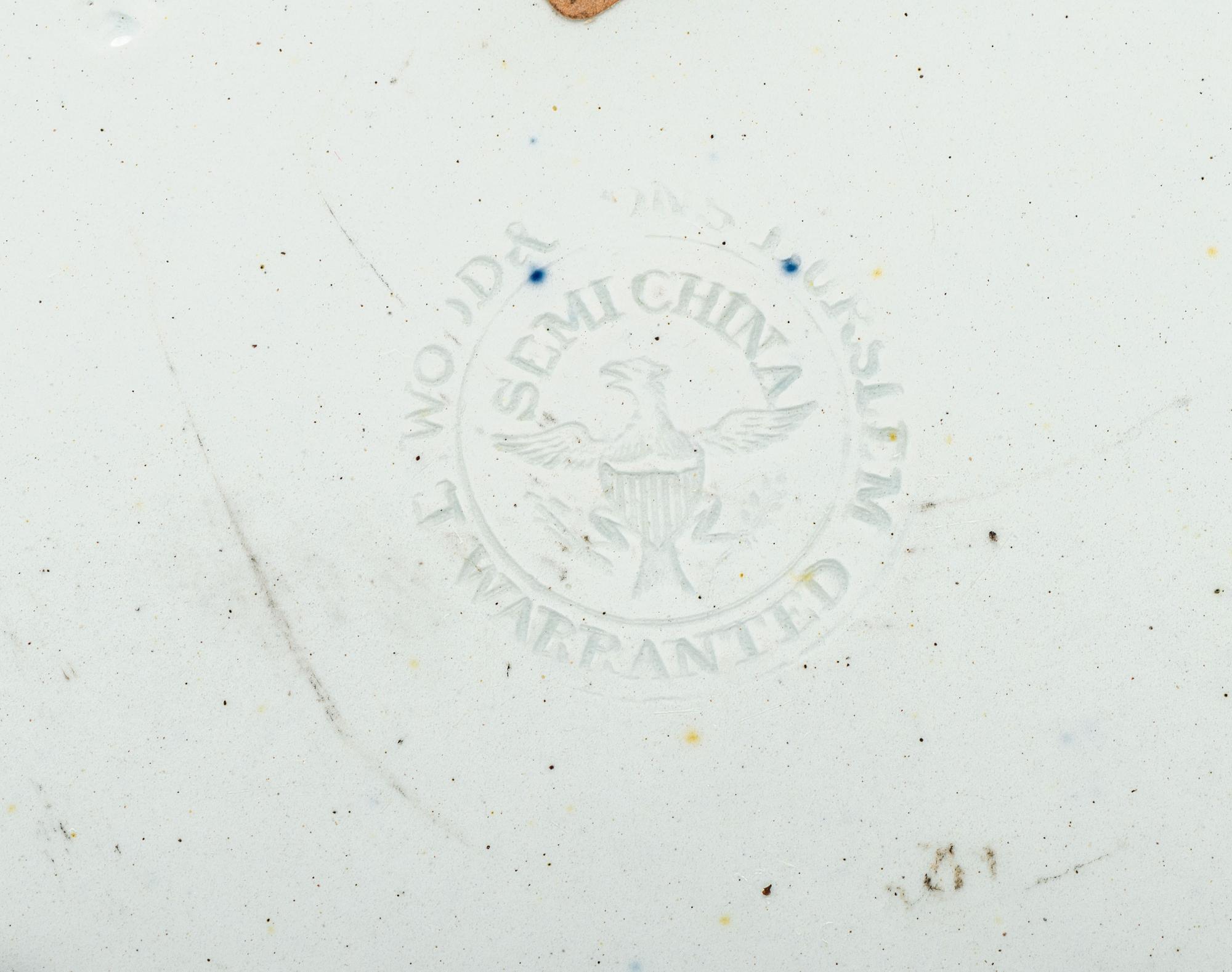 Five Historic Blue Staffordshire Plates