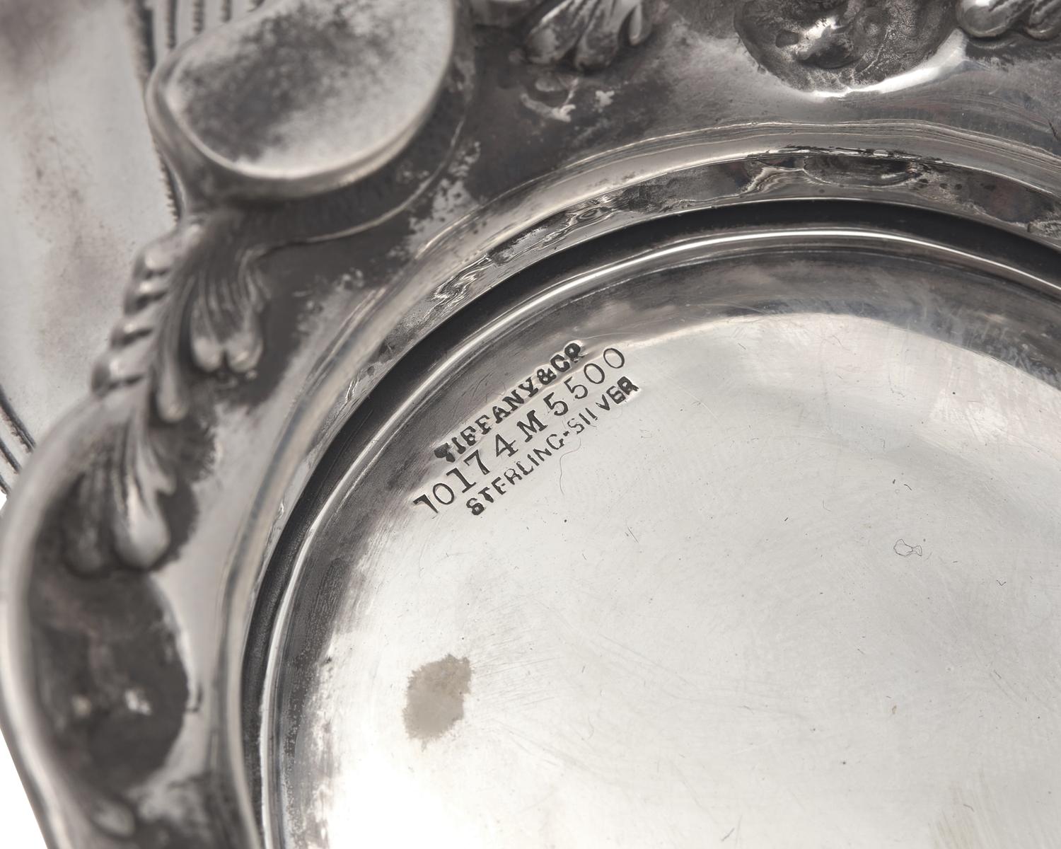A Pair of Sterling Silver Repousse "Wave" Footed Bowls, Tiffany & Co., New York, NY, Circa 1880