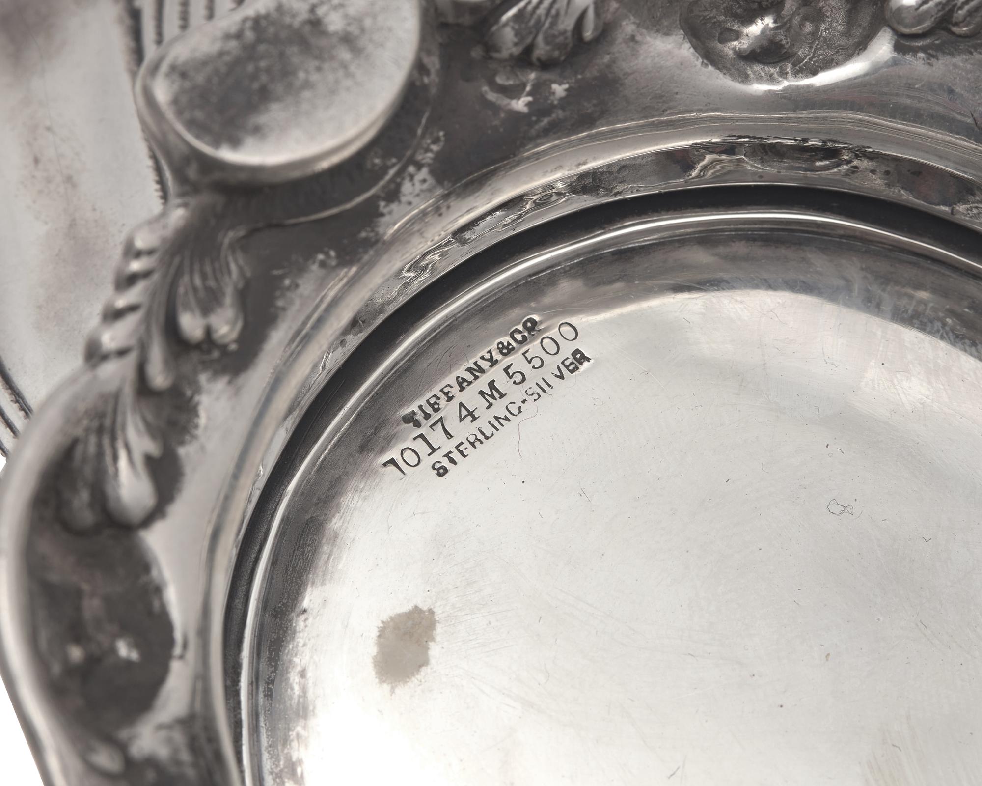 A Pair of Sterling Silver Repousse "Wave" Footed Bowls, Tiffany & Co., New York, NY, Circa 1880