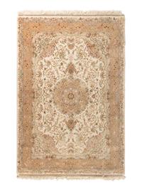 A Qom Silk Rug