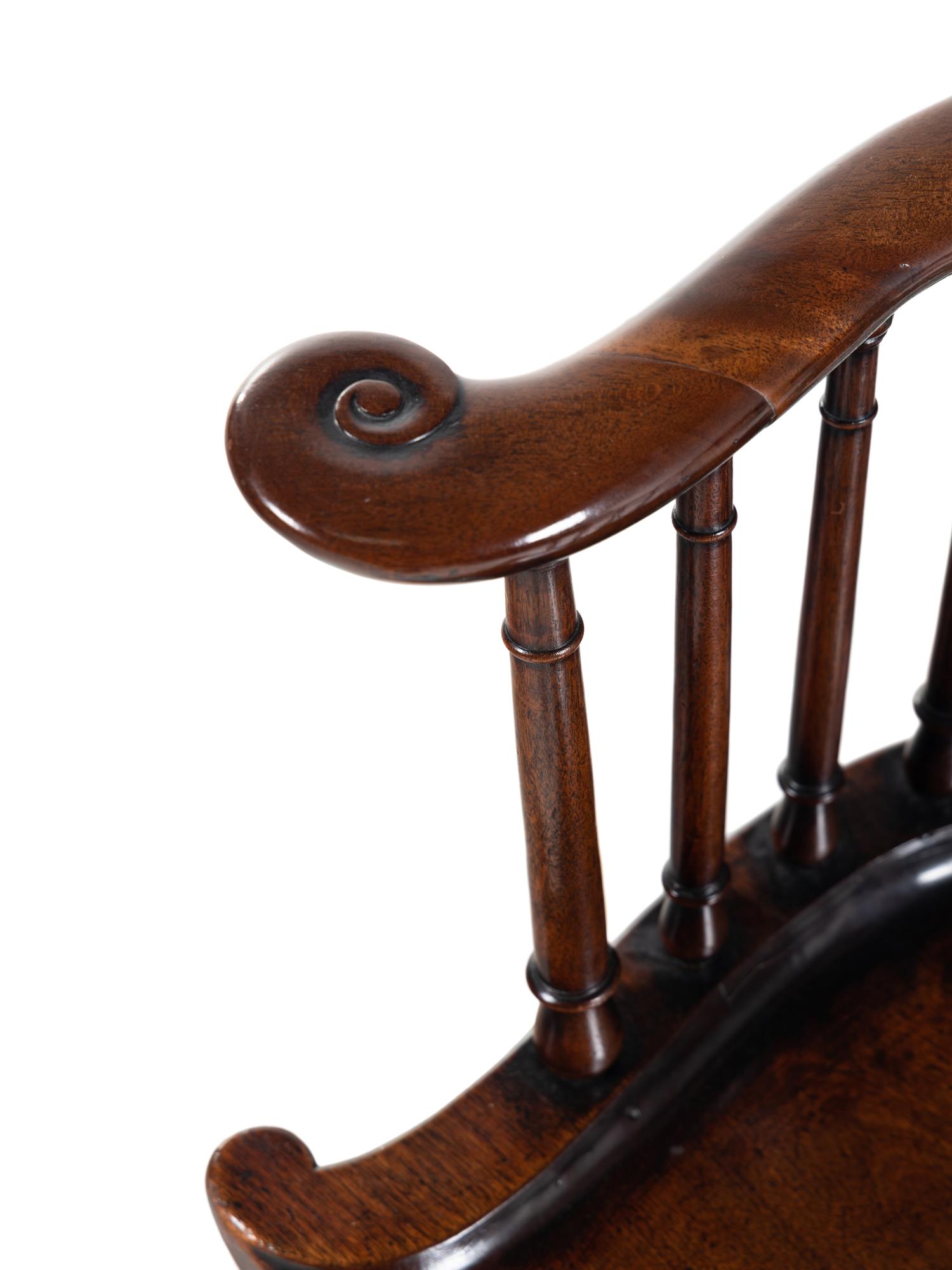 An Edwardian Mahogany Bureau Chair