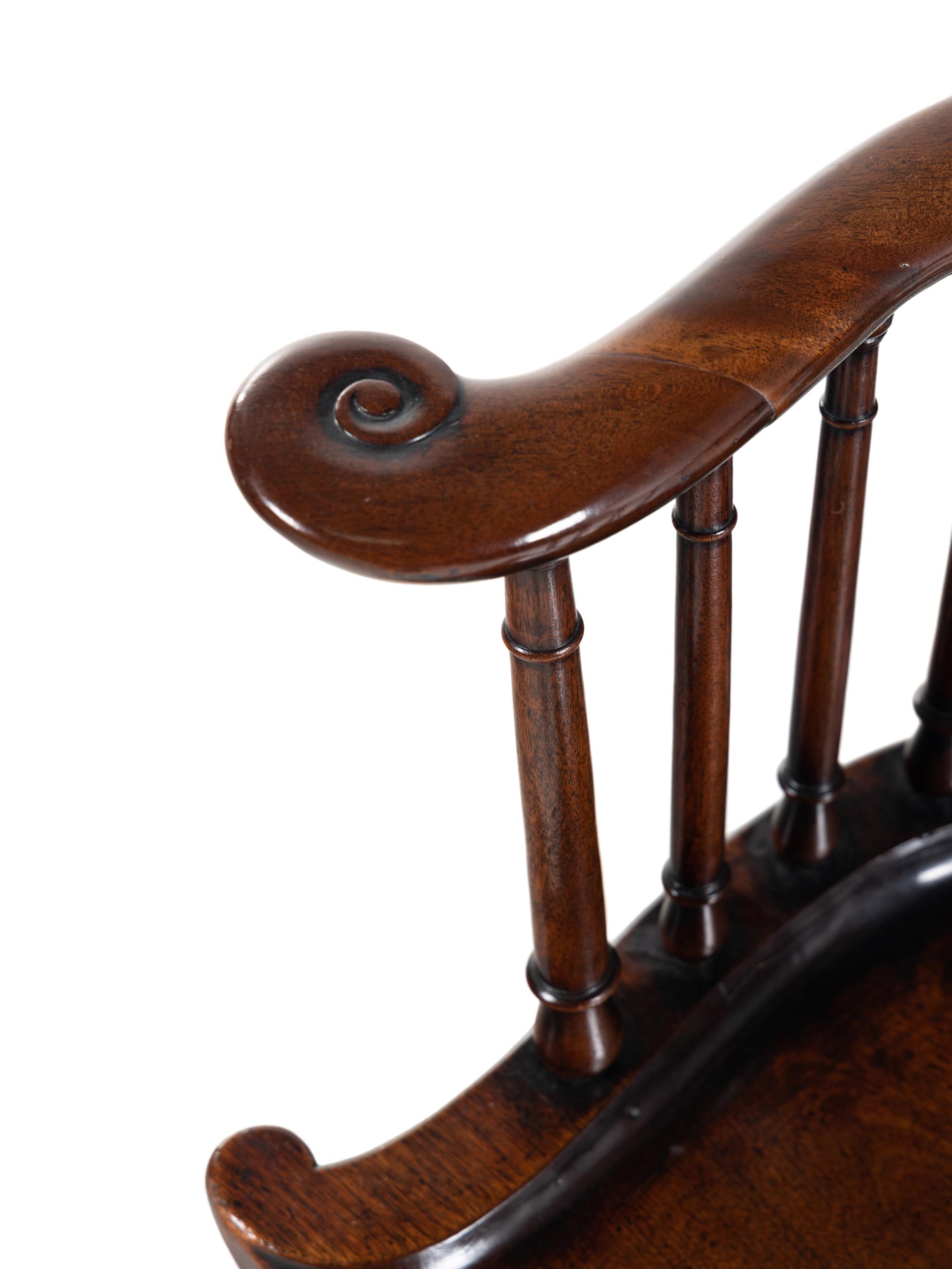 An Edwardian Mahogany Bureau Chair
