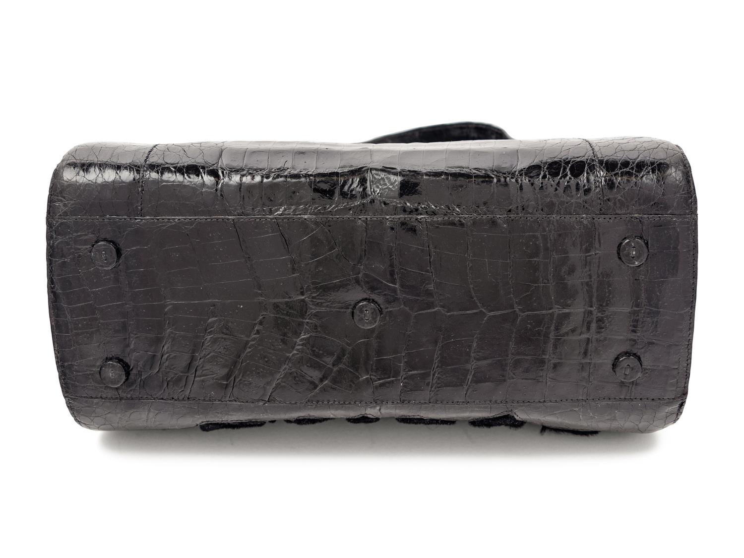 Nancy Gonzalez Alligator and Fur Bag, 2000s