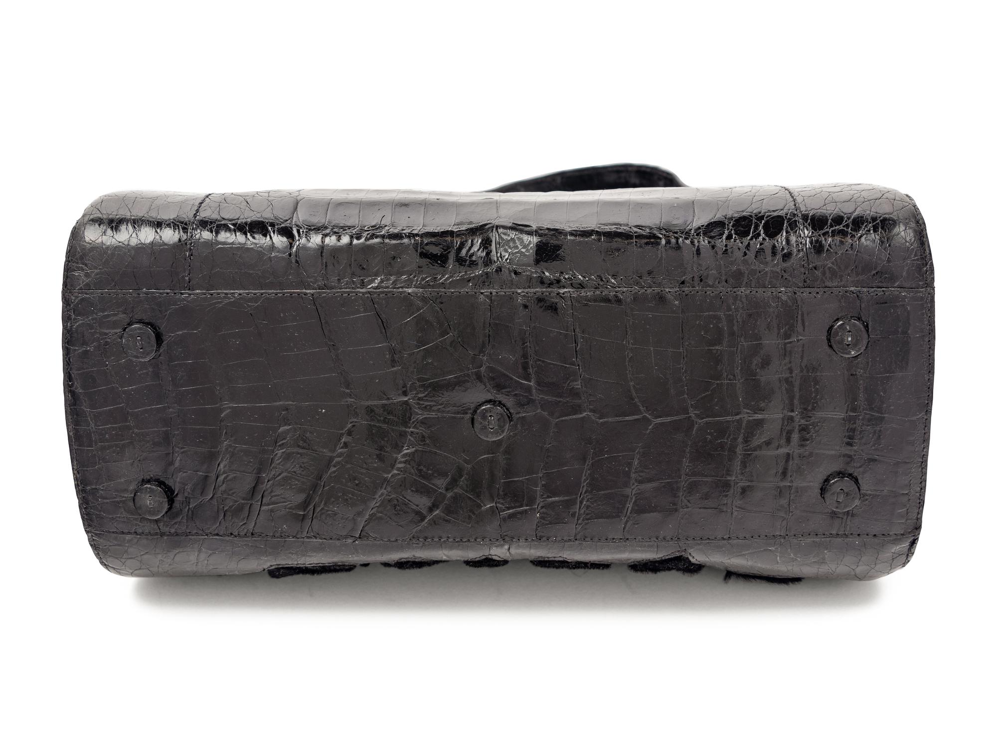 Nancy Gonzalez Alligator and Fur Bag, 2000s